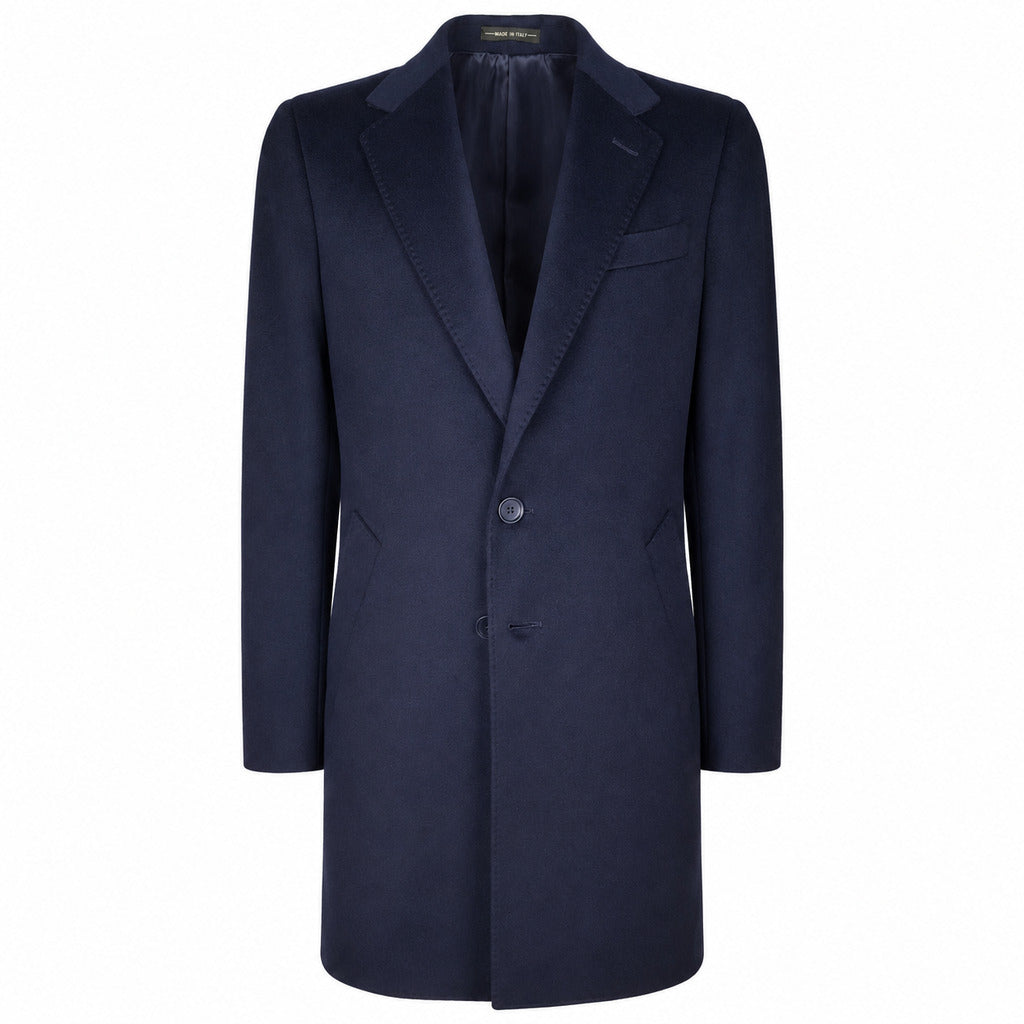 loro piana tessuto - cappotto capolavoro blu notte