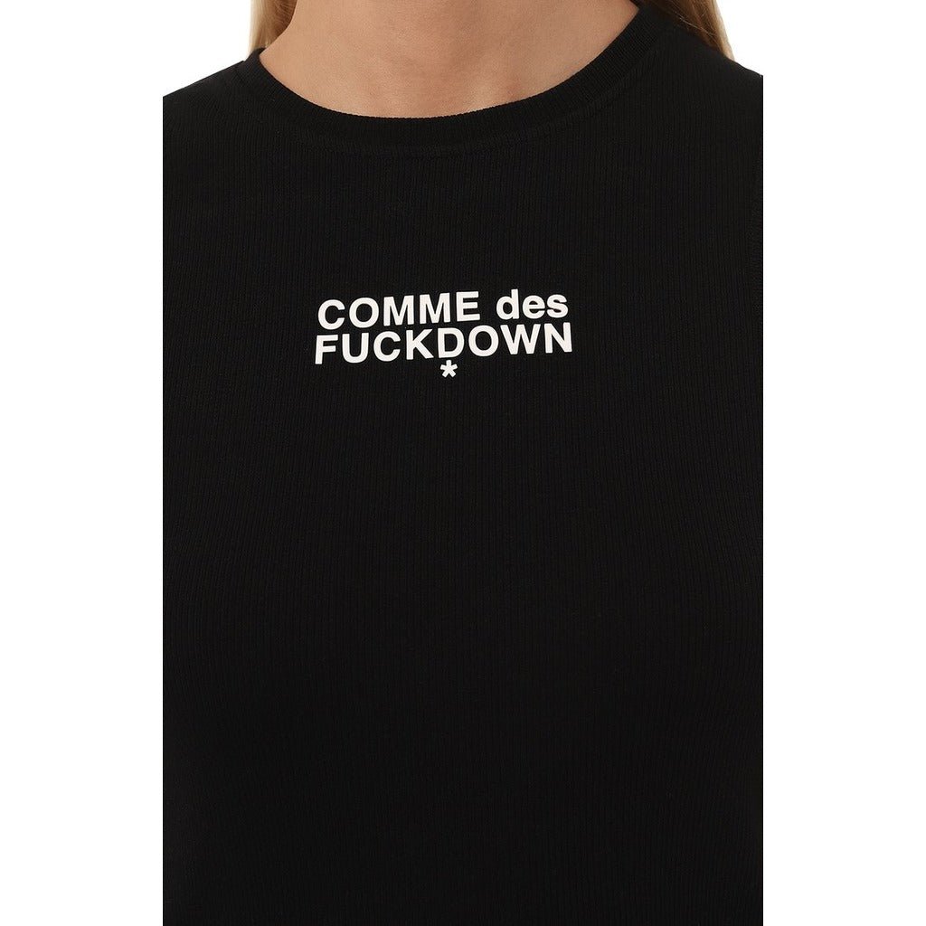 comme des fuckdown - canotta in costina nera