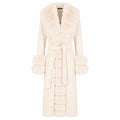 loro piana tessuto - cappotto pelliccia