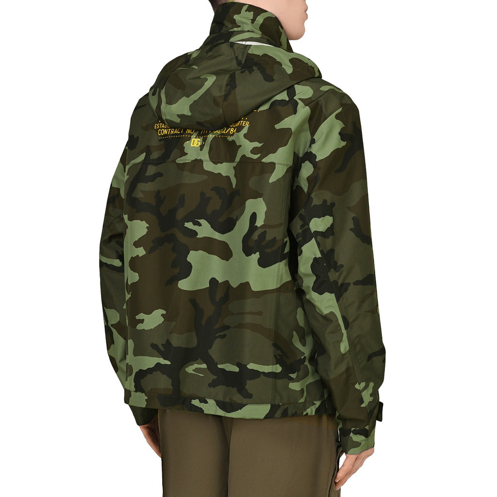 dolce & gabbana - giacca antipioggia camouflage