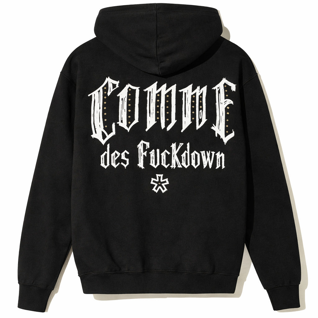 comme des fuckdown - felpa all-zip cappuccio