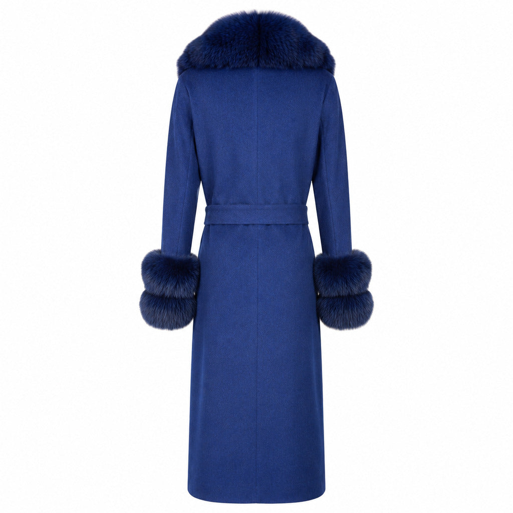 loro piana tessuto - cappotto pelliccia