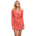 balmain - abito corto rosa
