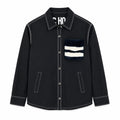 moose knuckles - Camicia taschino con pelo