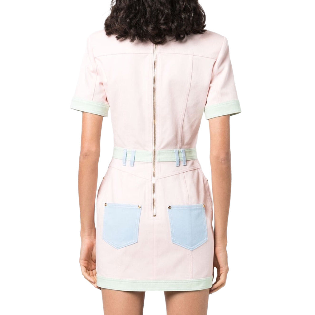 balmain - abito denim multicolor